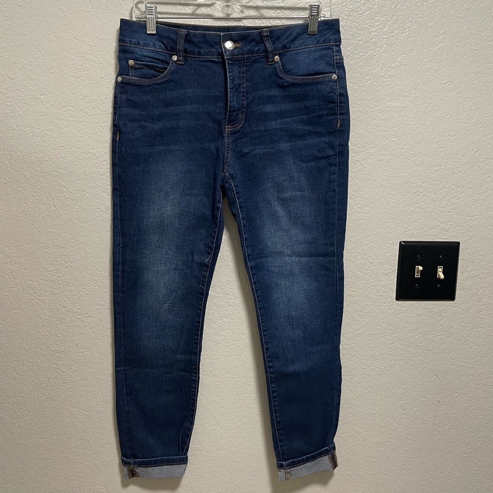 TAHARI Chloe Fit Solution Skinny Dark Wash Size 6/28
